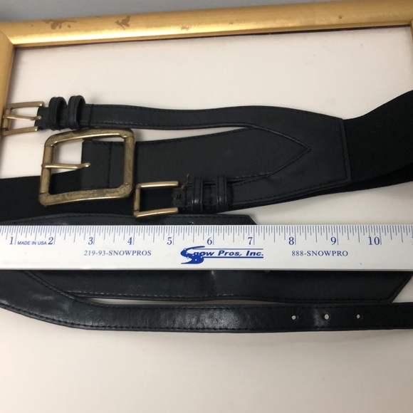 WCM LEATHER MULTI BUCKLE BLACk BELT - Picture 9 of 15